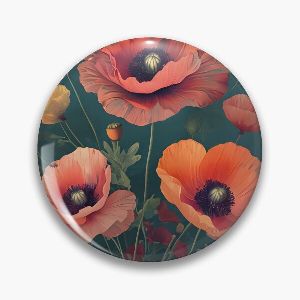 Item preview, Poppies designed and sold by CottonandQuill.