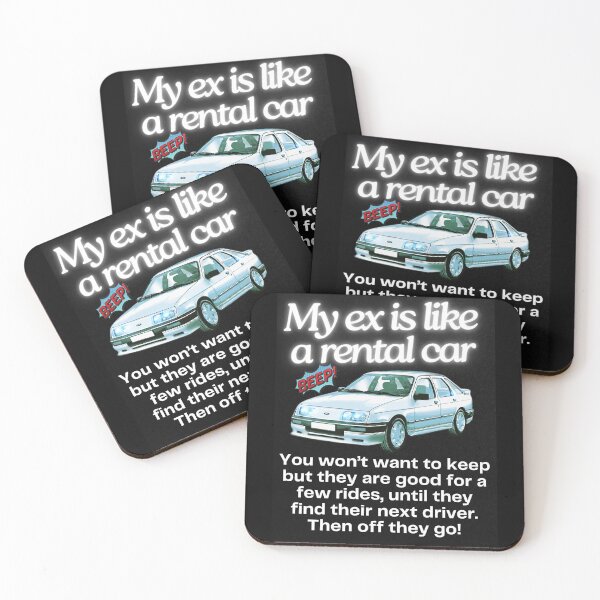 Item preview, My ex is like a rental car Meme designed and sold by Earth Nature Creations.