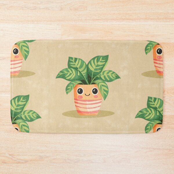 Item preview, Smiling Calathea Cheerful Design Motivational Botanical Art Print designed and sold by myfavoritesm4.
