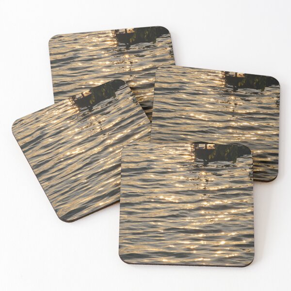 Item preview, sunlight shimmering on the rippled surface of a lake designed and sold by BARTISTA DESIGN.