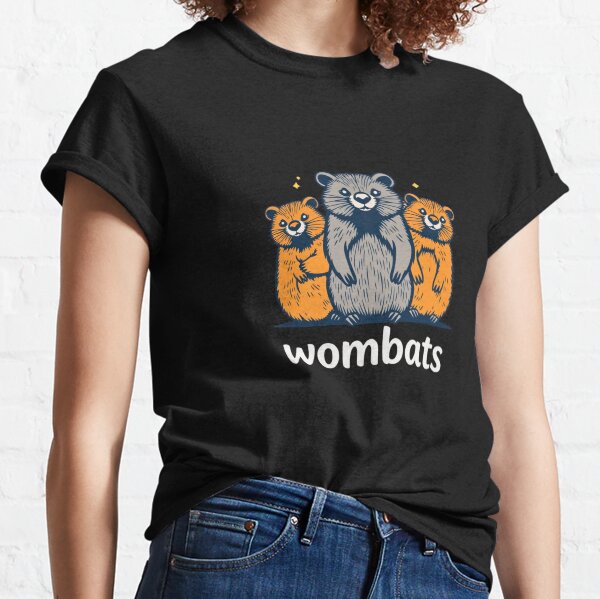 Vista previa del artículo con la obra «Impresión fotográfica de la familia Wombat», diseñado y vendido por AuraMotivate.