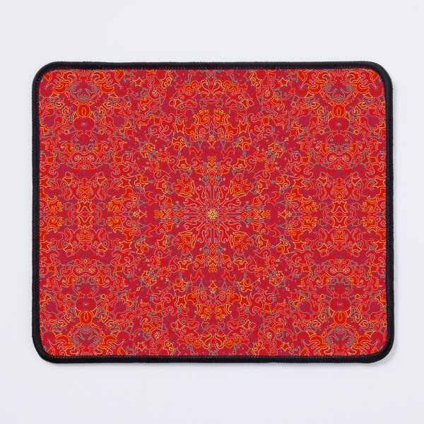 Item preview, Red Abstract Mandala designed and sold by Josephine Ethereal.