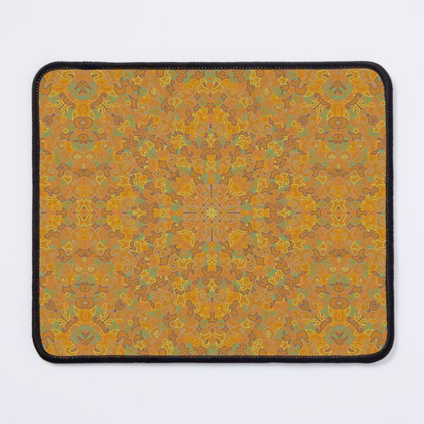Item preview, Orange abstract mandala  designed and sold by Josephine Ethereal.