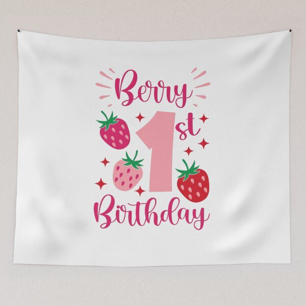 Item preview, Berry First Birthday in Pink designed and sold by JoelFox165.