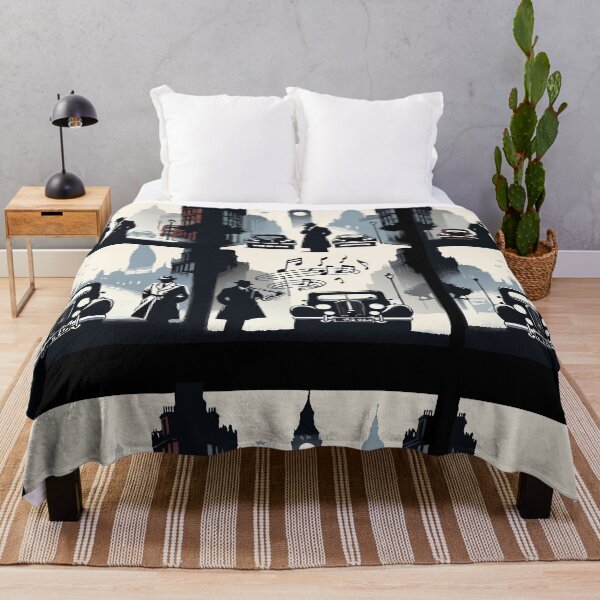 Item preview, Misty London Street Retro Winter Smooth Jazz designed and sold by MAGICKEY2024.