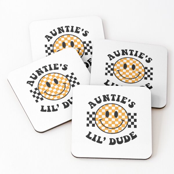 Item preview, Retro Auntie's Lil' Dude Checkerboard Smiley Face designed and sold by JoelFox165.