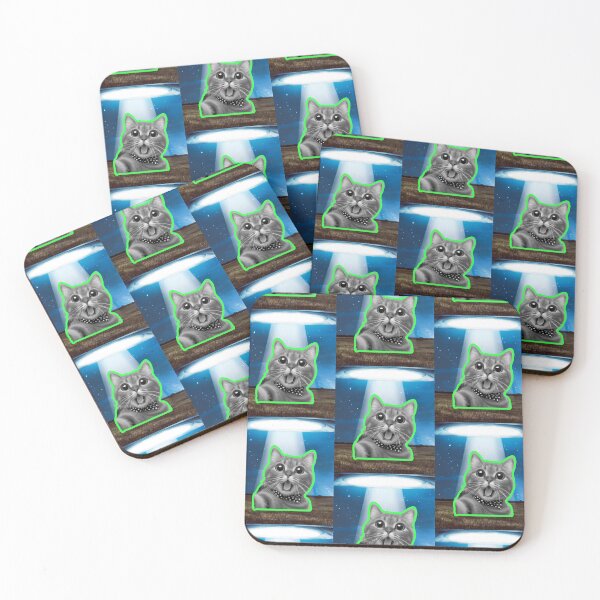 Item preview, Cat Ufo Selfie designed and sold by WoodburyLake.