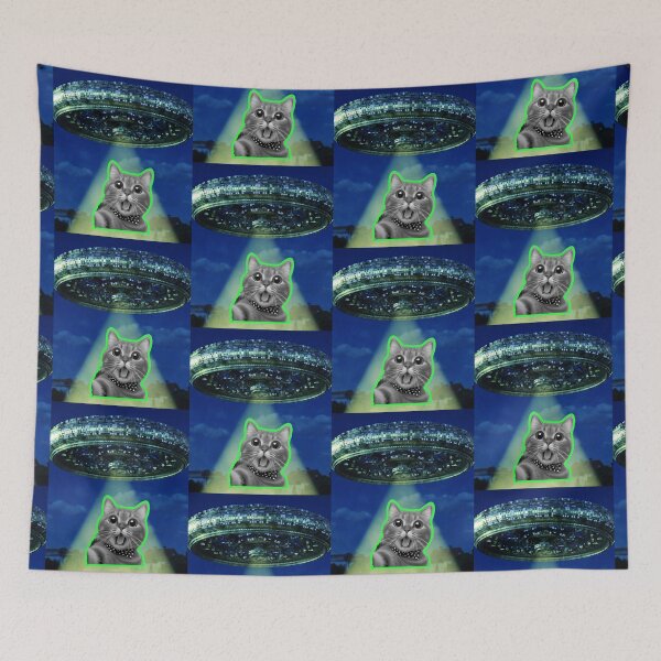 Item preview, Cat Ufo Selfie designed and sold by WoodburyLake.