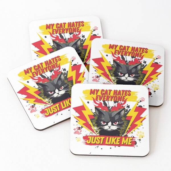 Item preview, My Cat Hates Everyone Just Like Me designed and sold by pUNKnown.