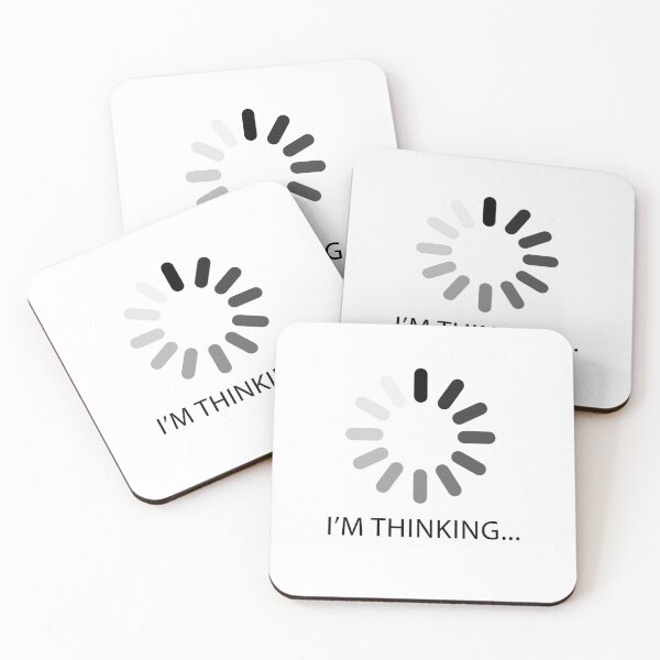 Item preview, I'm Thinking (loading wheel) designed and sold by goal-getter.