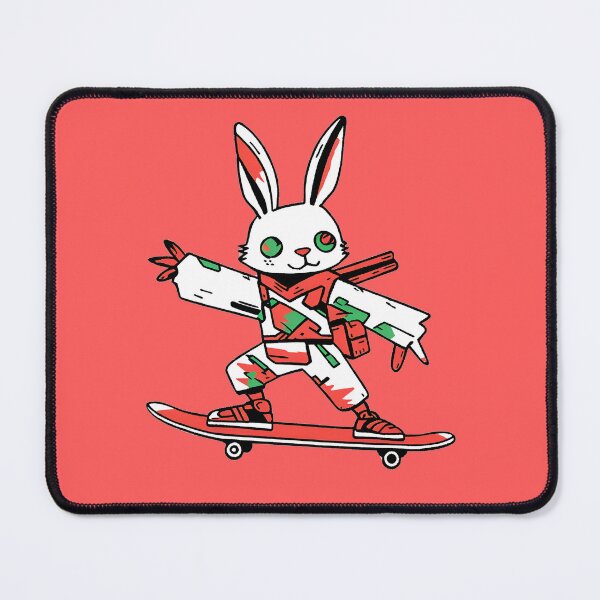 Item preview, Samurai Skater Bunny – Cyberpunk Style designed and sold by WeirdSketcher.