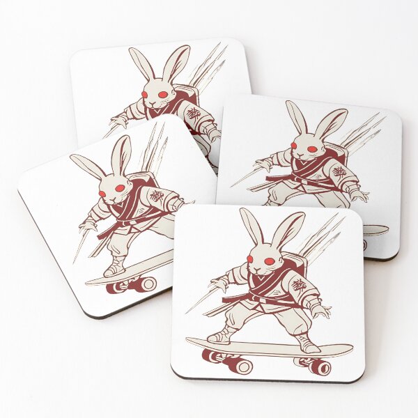 Item preview, Shadow Ninja Bunny – Skateboarding Warrior designed and sold by WeirdSketcher.