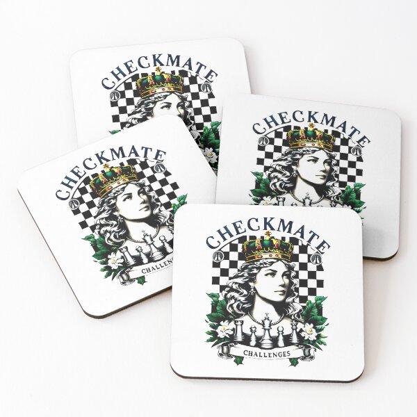 Item preview, Checkmate Challenges Royal Strategy On Black And White designed and sold by SplashTastic.