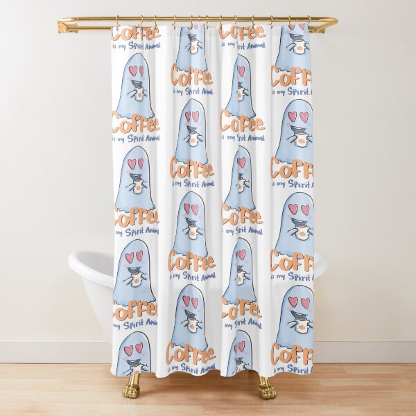 Vista previa del artículo con la obra «El café es mi espíritu animal fantasma.», diseñado y vendido por SimplyEvelynCo.