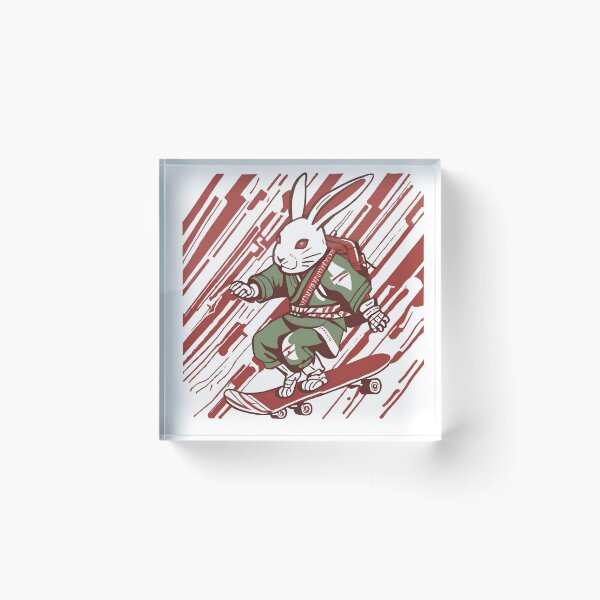 Item preview, Ninja Skater Bunny – Speed and Stealth designed and sold by WeirdSketcher.