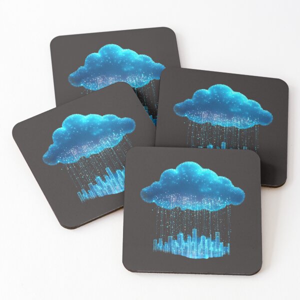 Item preview, Raining Data Cloud on a City designed and sold by Mochasgoods.