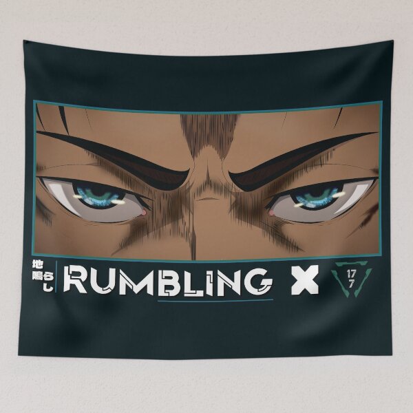 Item preview, Rumbling Anime Eyes Japanese Cozy Anime Style designed and sold by Otakurypto.