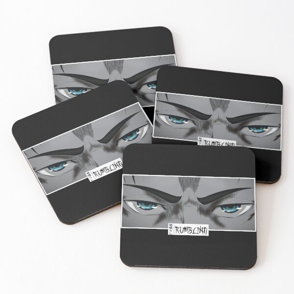 Item preview, Rumbling Anime Eyes Monochrome Japanese Cozy Manga designed and sold by Otakurypto.
