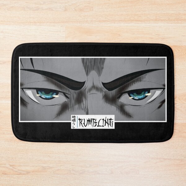 Item preview, Rumbling Anime Eyes Monochrome Japanese Cozy Manga designed and sold by Otakurypto.