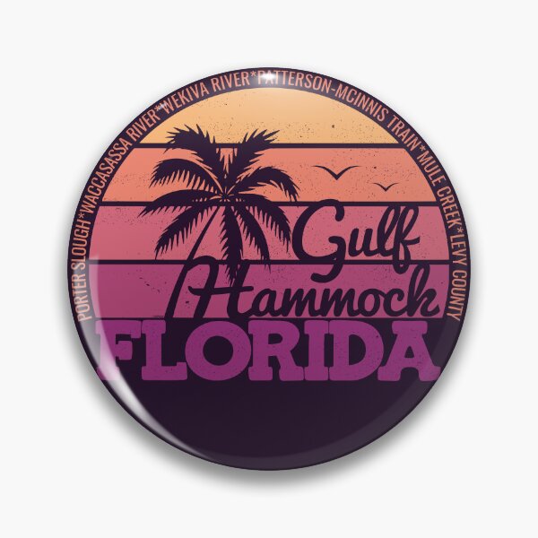 Item preview, Gulf Hammock Florida Retro Sunset Local Pride Logo designed and sold by CRHPOD20.