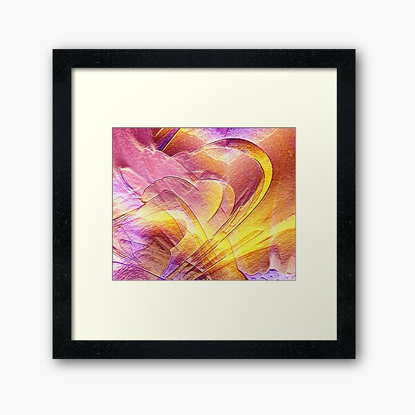 Hidden hearts Framed Art Print
