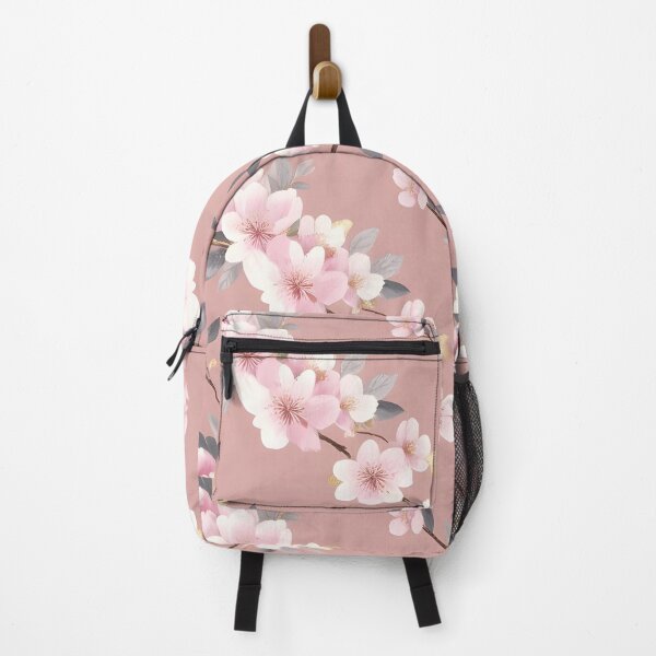 Item preview, Blossom Branch Pattern: Captivating seamless pattern featuring delicate branches adorned with vibrant cherry blossoms, against a soft, muted backdrop. A floral design, perfect for spring. designed and sold by poppynasr.