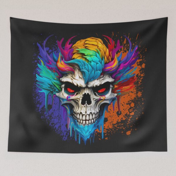 Item preview, Horned Skull designed and sold by rainsdesigns.