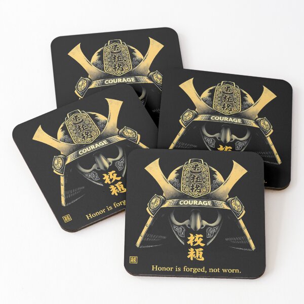 Item preview, Courage Engraved: Samurai Helmet Legacy designed and sold by Muted Marvels.