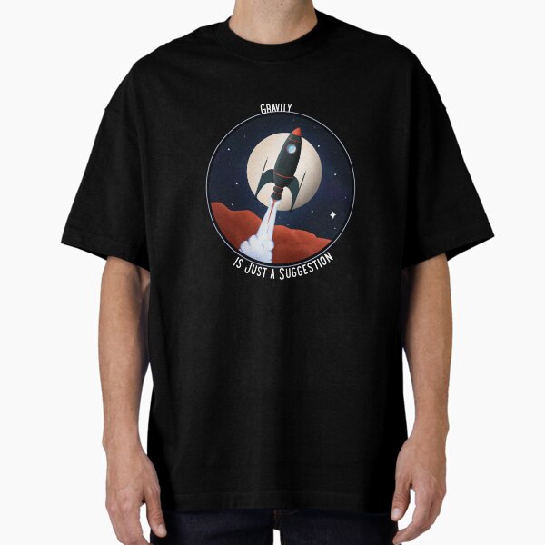 Vista previa del artículo con la obra «Camiseta de ingeniero aeronáutico "La gravedad es solo una sugerencia"», diseñado y vendido por Shop@pulsepoint.