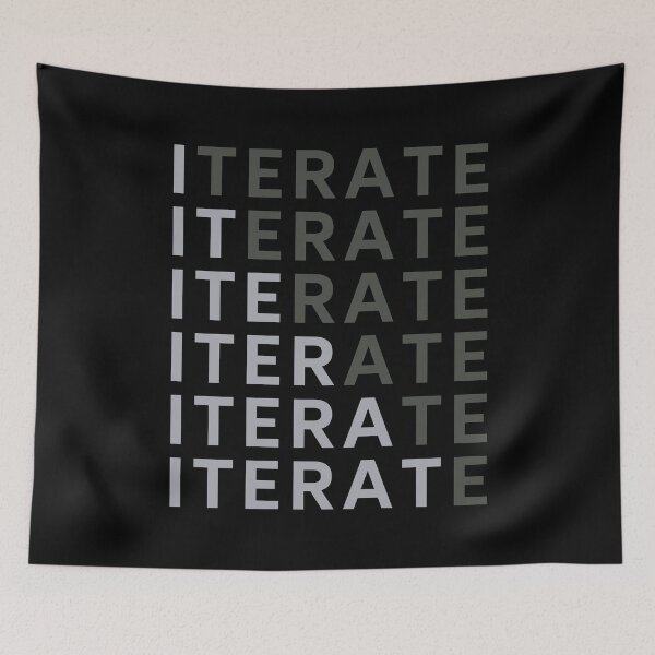 Item preview, Iterate - Be Agile - Continuous Improvement designed and sold by MoePark.
