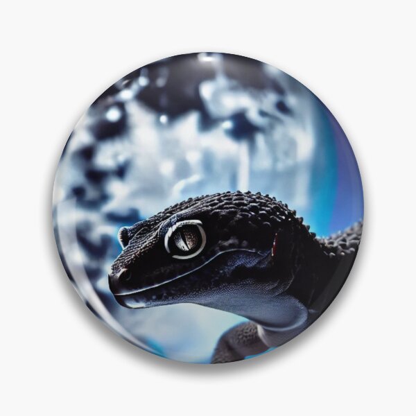 Item preview, Black Leopard Gecko Nighttime – Mystical Reptile designed and sold by NocturnalNook.