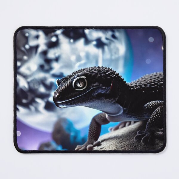 Item preview, Black Leopard Gecko Nighttime – Mystical Reptile designed and sold by NocturnalNook.