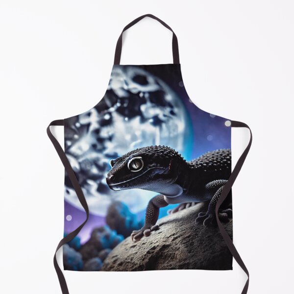 Item preview, Black Leopard Gecko Nighttime – Mystical Reptile designed and sold by NocturnalNook.