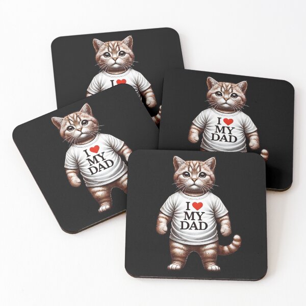 Item preview, Cat Dad I Love My Dad Kitten Lover designed and sold by Kimberley King Art  King Art.