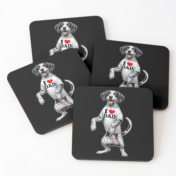 Item preview, Catahoula Leopard Dog Dad I Love Dad Catahoula Leopard Dog Lover designed and sold by Kimberley King Art  King Art.