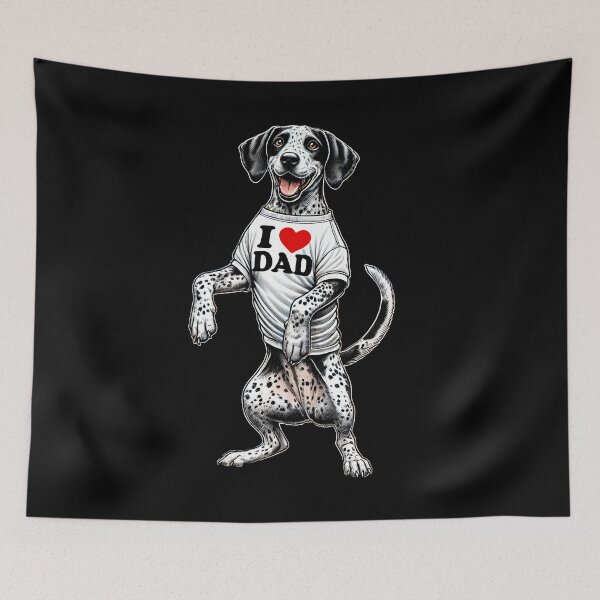 Item preview, Catahoula Leopard Dog Dad I Love Dad Catahoula Leopard Dog Lover designed and sold by Kimberley King Art  King Art.