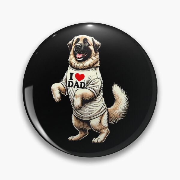 Item preview, Caucasian Shepherd Dog Dad I Love Dad Caucasian Shepherd Dog Lover designed and sold by Kimberley King Art  King Art.
