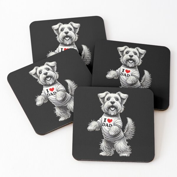 Item preview, Cesky Terrier Dad I Love Dad Cesky Terrier Lover designed and sold by Kimberley King Art  King Art.