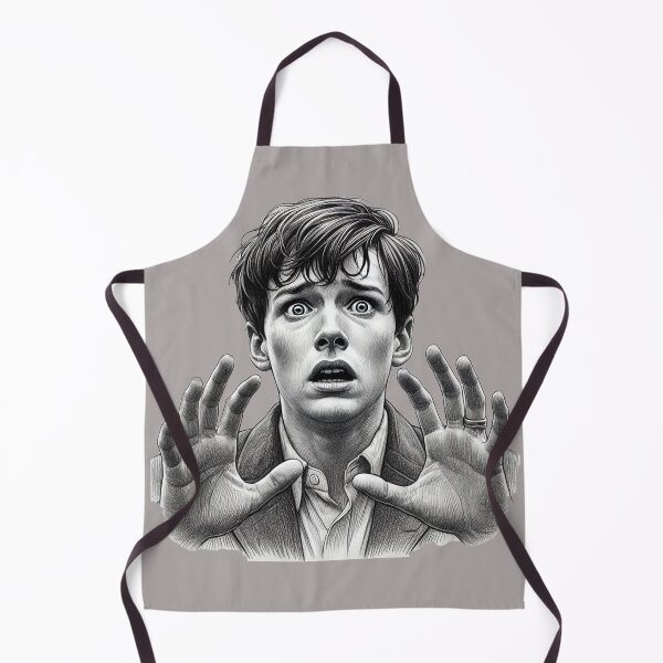 Item preview, Terrified young man in pencil sketch designed and sold by ChernivtsiSkoda.