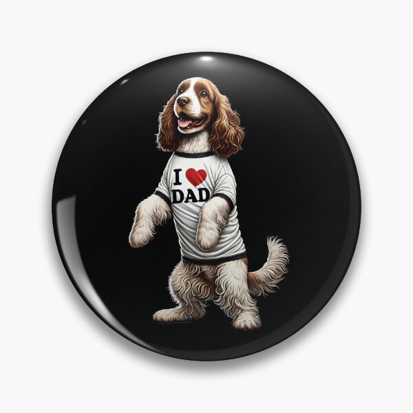 Item preview, Clumber Spaniel Dad I Love Dad Clumber Spaniel Lover designed and sold by Kimberley King Art  King Art.
