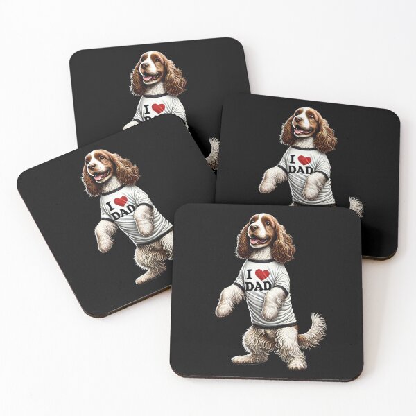 Item preview, Clumber Spaniel Dad I Love Dad Clumber Spaniel Lover designed and sold by Kimberley King Art  King Art.