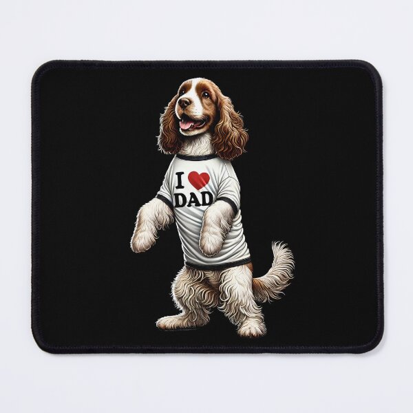 Item preview, Clumber Spaniel Dad I Love Dad Clumber Spaniel Lover designed and sold by Kimberley King Art King Art.