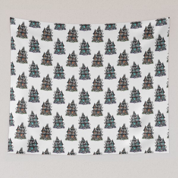 Item preview, Haunted Witch House Pattern Design  designed and sold by PatternTitan.