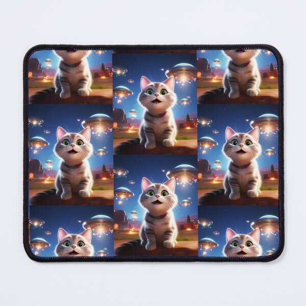 Item preview, Cat Ufo Selfie designed and sold by WoodburyLake.