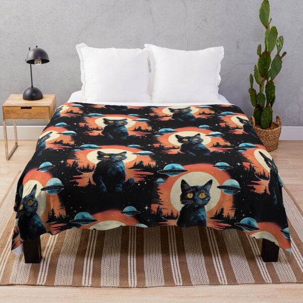 Item preview, Cat Ufo Selfie designed and sold by WoodburyLake.