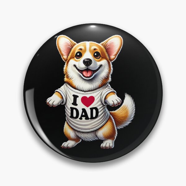 Item preview, Corgi Dad I Love Dad Corgi Lover designed and sold by Kimberley King Art  King Art.