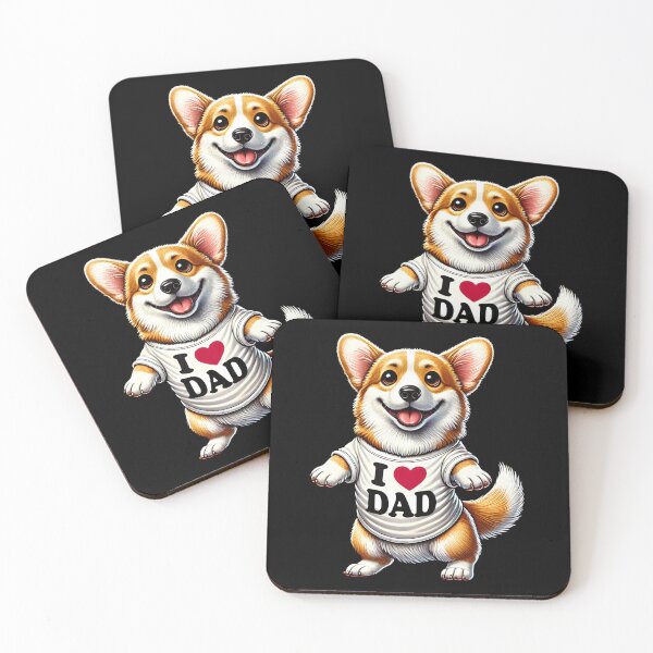 Item preview, Corgi Dad I Love Dad Corgi Lover designed and sold by Kimberley King Art  King Art.