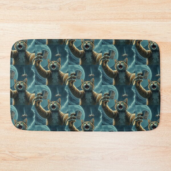 Item preview, Cat Ufo Selfie designed and sold by WoodburyLake.