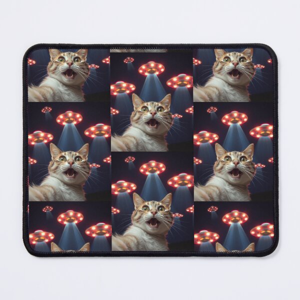Item preview, Cat Ufo Selfie designed and sold by WoodburyLake.