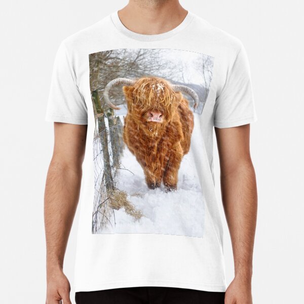 Item preview, Highland cow in the snow designed and sold by Theonebespoke.